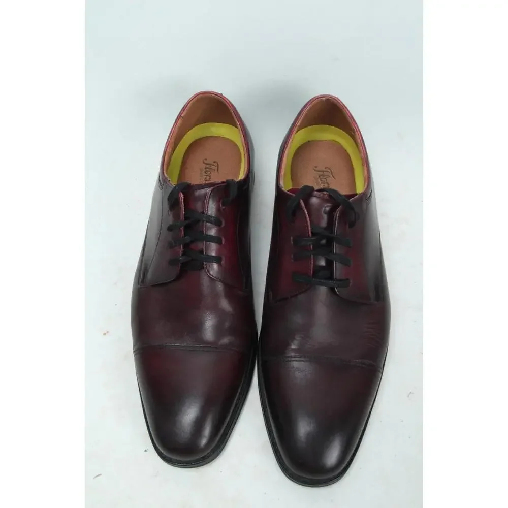 Florsheim Lexington Dress Shoes Burgundy Cap Toe Oxford Size 9.5 D